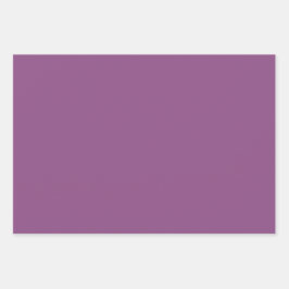 Schlichte Berry Fuchsia Violet Lila Farbtöne 3 Ton Geschenkpapier Set