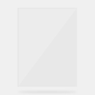 Schlichte Blank Transparent 18" x 24" Hochzeit Acrylschild