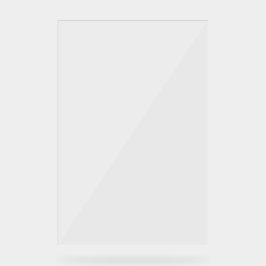 Schlichte Blank Transparent 20" x 30" Hochzeit Acrylschild