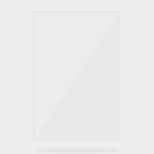 Schlichte Blank Transparent 20" x 30" Hochzeit Acrylschild