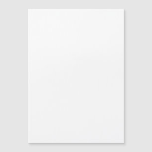 Schlichte Blank White 5" x 7" Hochzeit Magneteinladung