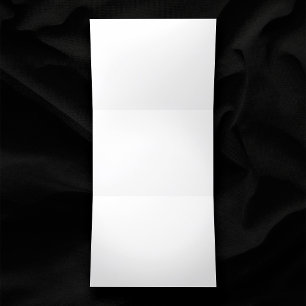 Schlichte Blank White Wedding Dreifach Gefaltete Einladung