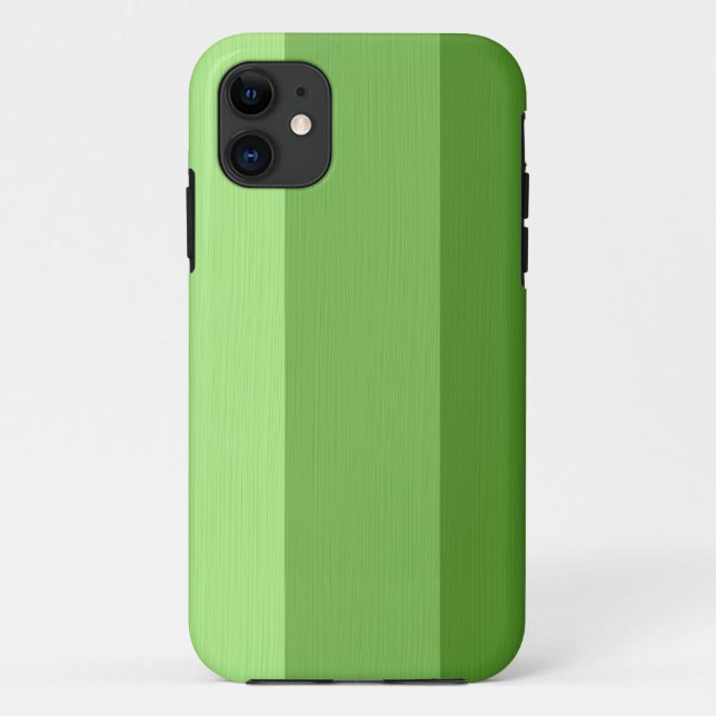 Schlichte, blassgrüne Streifen 2 Case-Mate iPhone Hülle (Rückseite)