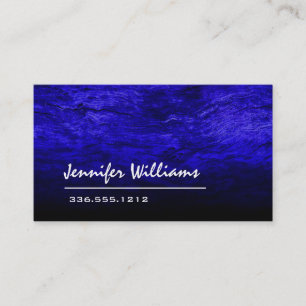 Schlichte blaue berufliche Geschäfts-Karte Visitenkarte