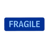 Schlichte blaue Theme zerbrechliche Aufkleber