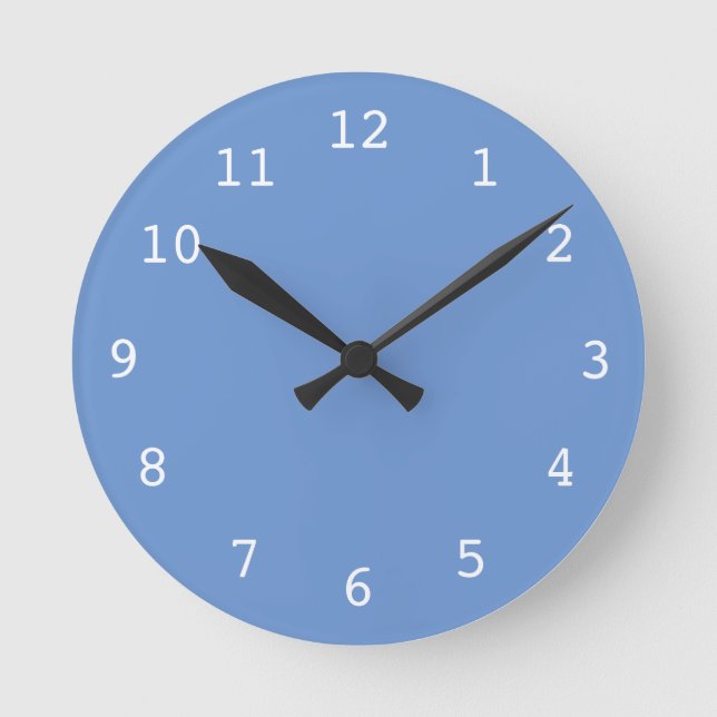 Schlichte blaue Uhr (Vorderseite)