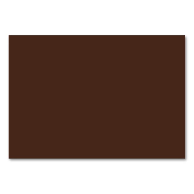 Schlichte Bronzefarbe Tischnummer (Vorderseite)