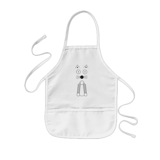SCHLICHTE CAT KINDERSCHÜRZE (Vorne)
