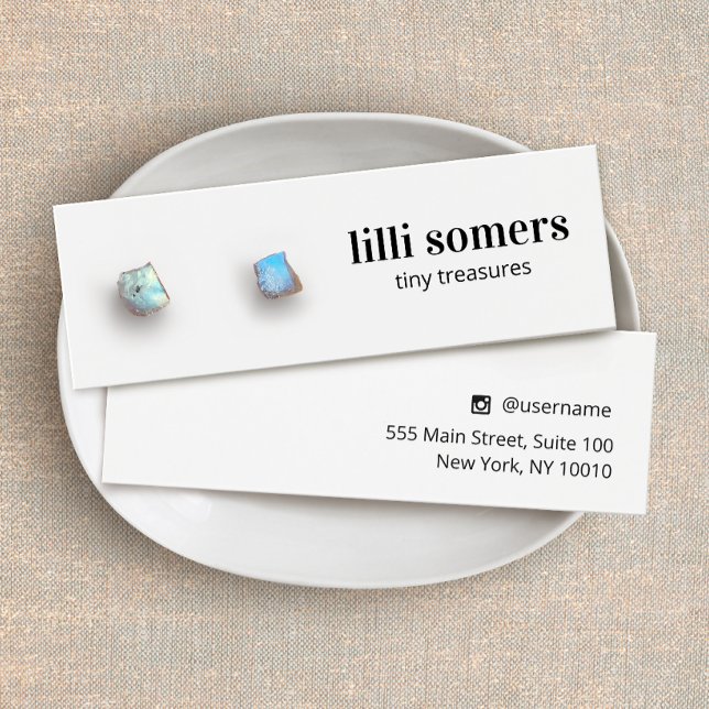 Schlichte Display-Karte "Stud Earring Juwelier" (Von Creator hochgeladen)