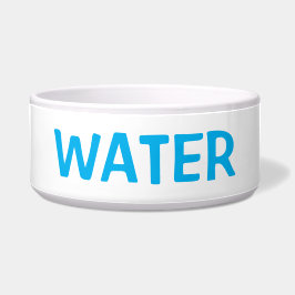 Schlichte, einfache, minimale Weiß- und Blauwasser Napf