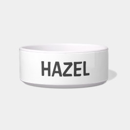 Schlichte, einfache, minimale Weiß- und Grauwaschk Napf