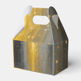 "Schlichte Einfachheit: Gold und Silberstreifen Geschenkschachtel