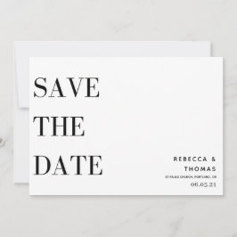 schlichte Eleganz, ohne Foto Save the Date