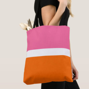 Schlichte Farbblockgestaltung in rosa, orange