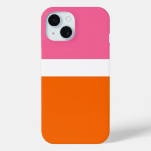 Schlichte Farbblockgestaltung in rosa, orange Case-Mate iPhone Hülle