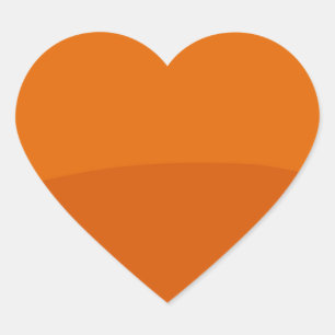 Schlichte Farbschattierungen von Künstlern Herz-Aufkleber