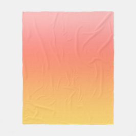 Schlichte Farbtöne - Gelb bis dunkelrosa Ober Fleecedecke