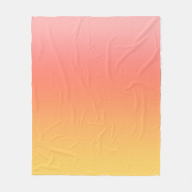 Schlichte Farbtöne - Gelb bis dunkelrosa Ober Fleecedecke (Vorderseite)