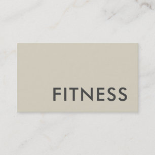 Schlichte Fitness Trainer Sport Moderner Minimalis Visitenkarte