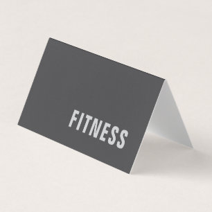 Schlichte Fitness Trainer Sport Moderner Minimalis Visitenkarten