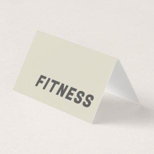 Schlichte Fitness Trainer Sport Moderner Minimalis Visitenkarten