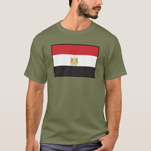 Schlichte Flagge Ägyptens T-Shirt (Vorderseite)