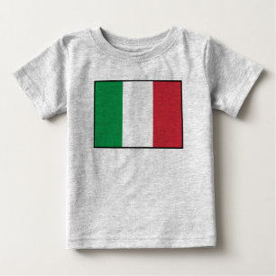 Schlichte Flagge Italiens Baby T-shirt