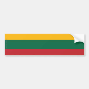 Schlichte Flagge Litauens Autoaufkleber