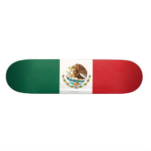 Schlichte Flagge Mexikos Skateboard