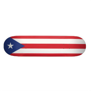 Schlichte Flagge Puertos Rico Skateboard