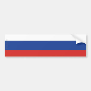 Schlichte Flagge Russlands Autoaufkleber