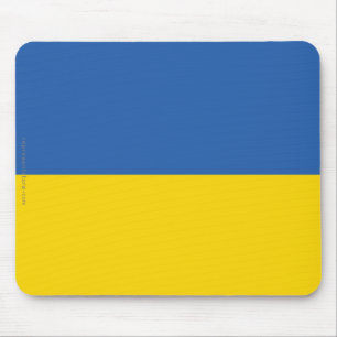Schlichte Flagge Ukraine Mousepad
