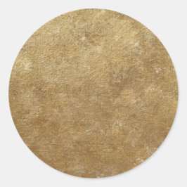 Schlichte Gold-Kleber Runder Aufkleber