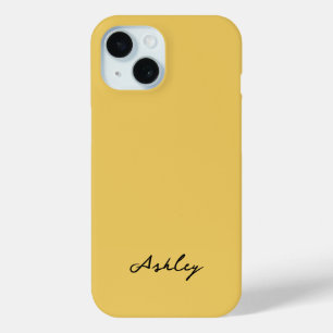 Schlichte Goldschrift personalisiert Case-Mate iPhone Hülle