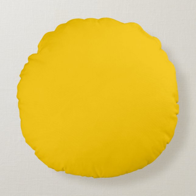schlichte Grundfarbe Rundes Kissen (Vorderseite)