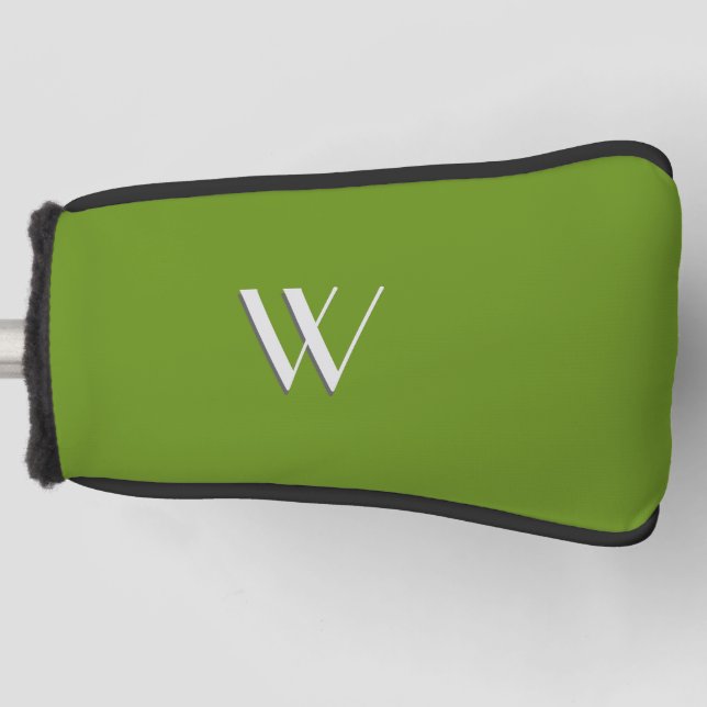 Schlichte grüne Initiative Golf Headcover (Vorderseite)