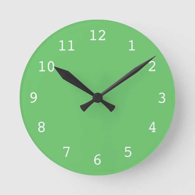 Schlichte grüne Uhr (Vorderseite)