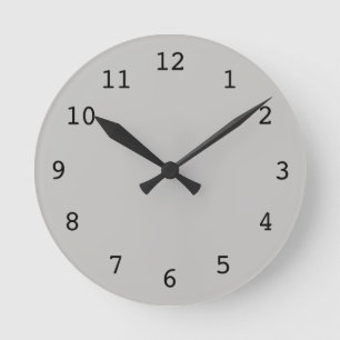 Schlichte hellgraue Uhr