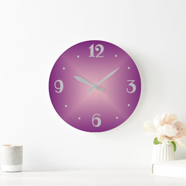 Schlichte Hübsche Rose Rosa >Klappe Uhr (Zuhause)