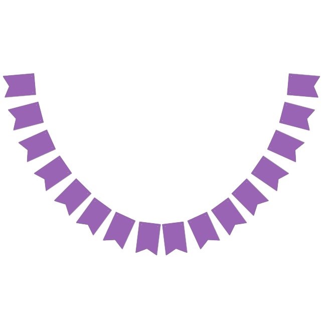 Schlichte Irisweiche lila Wimpelkette (Alle)