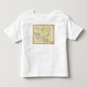 Schlichte Karte Asien Kleinkind T-shirt