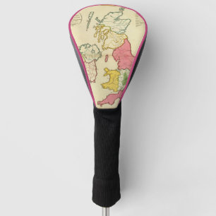 Schlichte Karte Briten-Inseln Golf Headcover