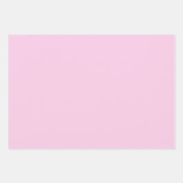 Schlichte klassische Blubble Gum Melon Pink Shades Geschenkpapier Set