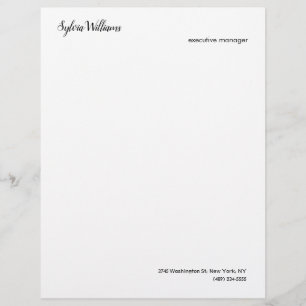 Schlichte Kreativität Moderne Minimalistisch Ihre Briefbogen