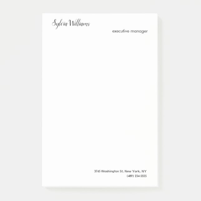 Schlichte Kreativität Moderne Minimalistisch Ihre  Post-it Klebezettel (Vorderseite)