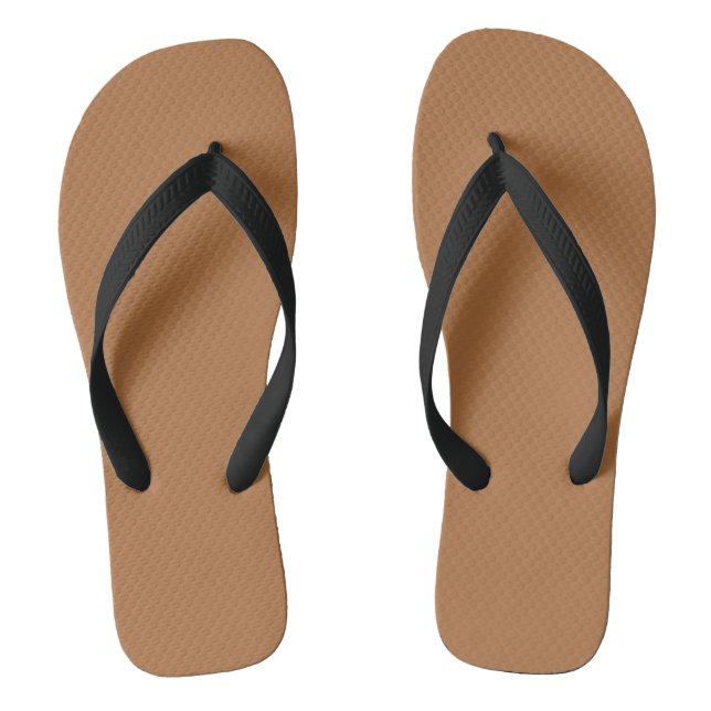Schlichte Kupferfarbe Flip Flops (Fußbett)