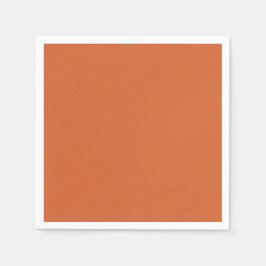 Schlichte Kürbisorange mit fester Ernte Serviette