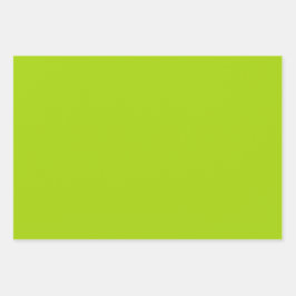 Schlichte, lebende Limone Rasenflächen Grüntöne 3  Geschenkpapier Set