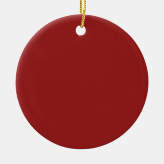 Schlichte leere Rot-Schatten DIY addieren Keramikornament (Vorne)