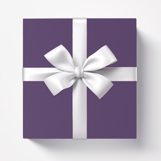 Schlichte, lila Acai-Beere in fester Farbe Geschenkpapier (Von Creator hochgeladen)